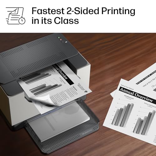 HP LaserJet M209d Laser Printer, Black and White, Automatic Duplex, Wired Connection Only (USB Cable Included), Best-for-Home Office (8J9L0F)