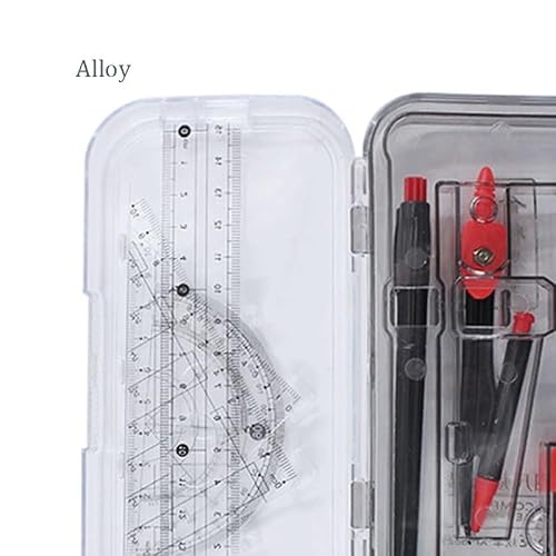 QVEZPRYX Practical Compass Learning Alloy Ruler