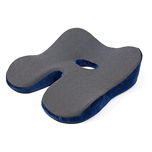 GIENEX Perfect Cushion, Memory Foam & Seat; Quality & Therapeutic Comfort Designed to Cradle & Support Your Body， Helps to Relieve Back, Hip & Tailbone Pain