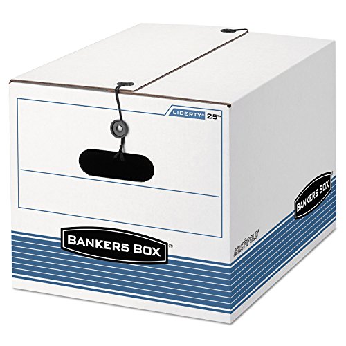 Bankers Box 00025 Strg Boxes, 550lb, LTR/Lgl, 12-Inch x15-1/2-Inch x10-1/4-Inch,12/CT, WE/BE