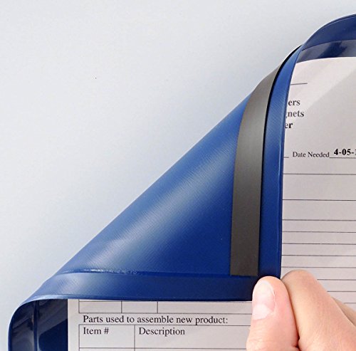 StoreSMART® - Blue Document Frame (Window) - Magnetic - 11" x 17" Pages - 25-Pack - R3871M-B-25