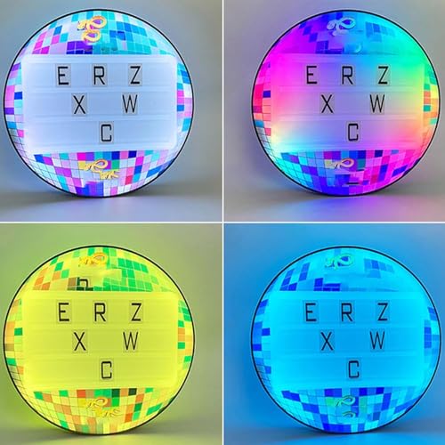 pealiritansemen Bar LED Handheld Sign, Rechargeable LED Message Board, Luminous Colorful Handheld Billboard with Changeable Letters and Numbers, for Bar/Party/Home/Restaurant/Cafe