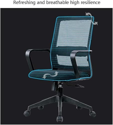 POCHY Flexible Office Chair Office Chair Comfort Desk Chair Adjustable Height Computer Chair 3D Curved Executive Chairs Fashion Managerial Chairs Cozy