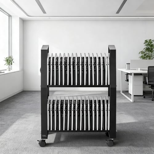 GarveeTech 32 Device Charging Cart for Laptops up to 15.6", Charging Station for Tablets Office and Classroom Use