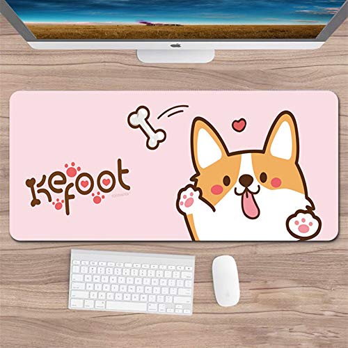 Mouse pad Cute Gaming Mouse Pad 900x400 Extra Large XXL Gamer Keyboard Mousepad Waterproof Pad Desk Mouse Mat Game Accessories (Color : Light Green Size : 900 x 400 x 2 mm) (Light Green 800 x 300 x