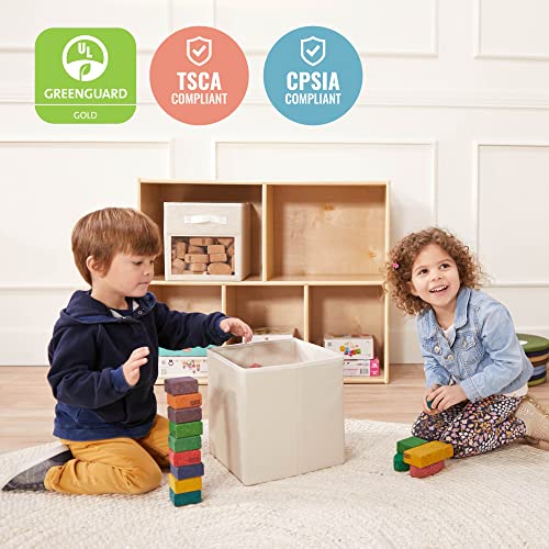 ECR4Kids Streamline 5-Compartment Storage Cabinet, 30in High, Natural