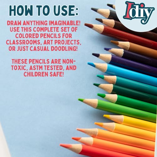 Bulk Colored Pencil Box for Kids- 20 Colors per Set, 20 Each (400 count)- Pre-Sharpened, Non-Toxic & Child Safe, Teachers School Classroom Essentials, Art Supplies for Students, Restaurants, Preschool