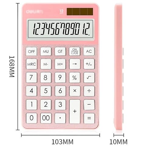 DUYHBAWRS Calculator Student Calculator Portable Solar Power Office Tablet Calculator Cute Electronic Calculator
