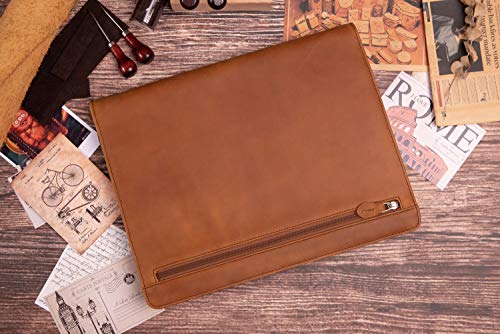 Gavarnie Genuine Leather Padfolio Portfolio Organizer for Men & Women