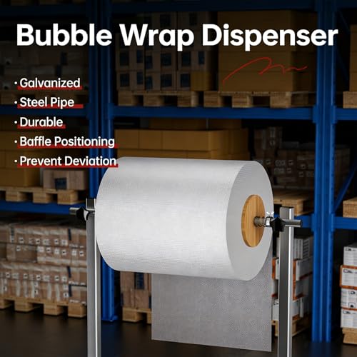 Vertical Bubble wrap roll Holder, Bubble Wrap Dispenser Stand, Heavy Duty, for Shipping, Multiple Sizes(30cm)