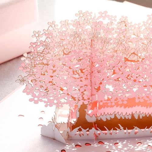 IWEOOKJM Beautifully shaped three-dimensional greeting cards, Pink Recording Heart--Recordable