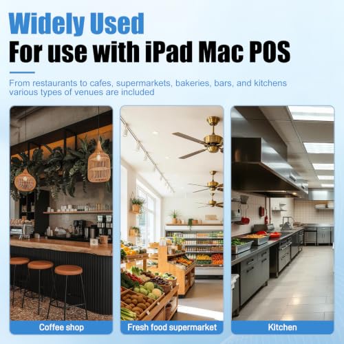 MR.BOSS 2" 1/4 Cloud Thermal Receipt Printer for iOS Sharepay iPOS Software Cash Register Printer iPad iPhone WiFi USB Bluetooth Connection for Supermarket Restaurant Retail