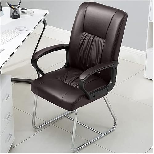 Office Desk Chairs Office Chair Pu Faux Leather Desk Chair Ergonomic Computer Chair with Armrests Comfortable Managerial Chairs Executive Chairs Lumbar Support
