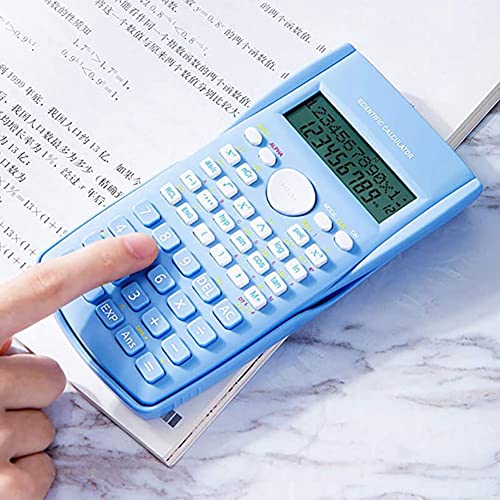 Small Calculator, 2-Line Desk Advance Scientific Engineering Calculators(White)