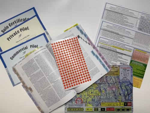 2027 ASA Pre-Tabbed Far Aim Book, Student Pilot PPL Poster Set, POH TABs, All in ONE