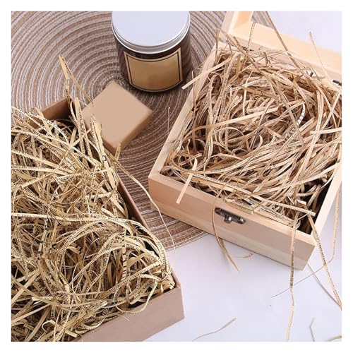 Shredded Tissue Paper 1KG Shredded Tissue Paper Packaging Filler Multicolor for Gift Wrapping Basket Filling(Brown)