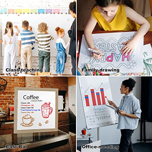 Comix Dry Erase Markers, Chisel Tip Whiteboard Markers, 48 Count 16 Colors