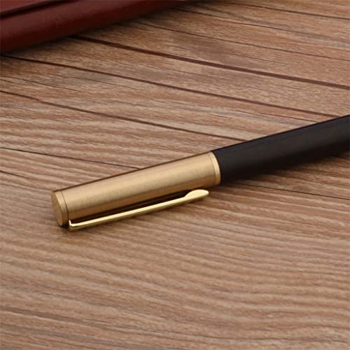 BUXGWLCH Brass Rollerball Pens Classic Spin Signature Ink Stationery Office School Supplies Writing