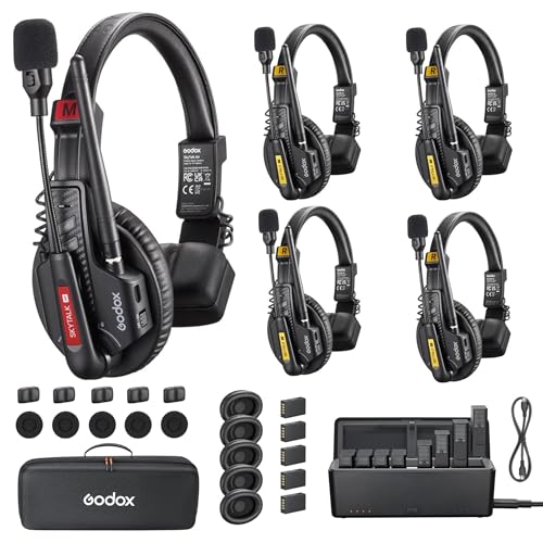 GODOX Skytalk Air 5S 2.4G Full-Duplex Wireless Intercom System(5 User)