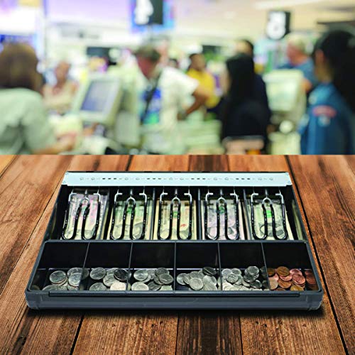 APG Cash Drawer Replacement Tray | Plastic Molded Till for APG Cash Register | 5 Bill / 6 Coin Compartments | Measures 14.2" x 2.35" x 12.05" | PK-15U-6-BX