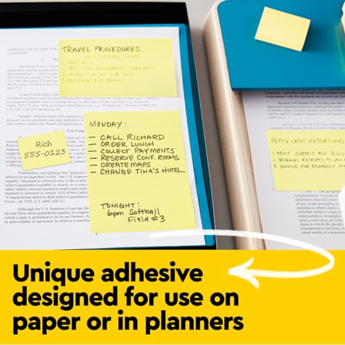 Post-it Notes, 32 Sticky Note Pads, 2400 Count, 3 x 3 in., School Supplies and Office Products, The Iconic Canary Yellow Note