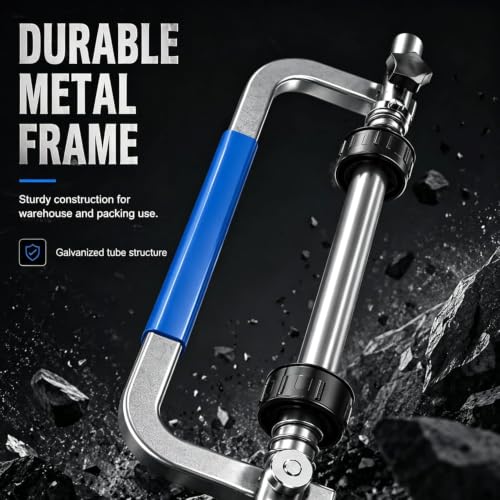 Handheld Stretch Film Dispenser with Locking Collars and Side Grip for Packaging Furniture,Machines (30cm)