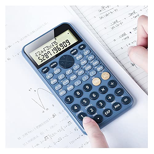 Calculator New Science Function Big Large Screen Calculator 240 Functions Solar and Battery Two Ways Power Fraction Hyperbolic for Students(D)