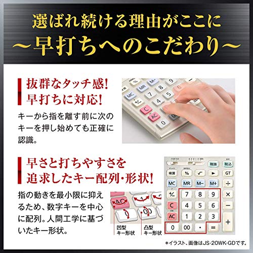 CASIO 12-digit calculator notebook JS200WN (japan import)
