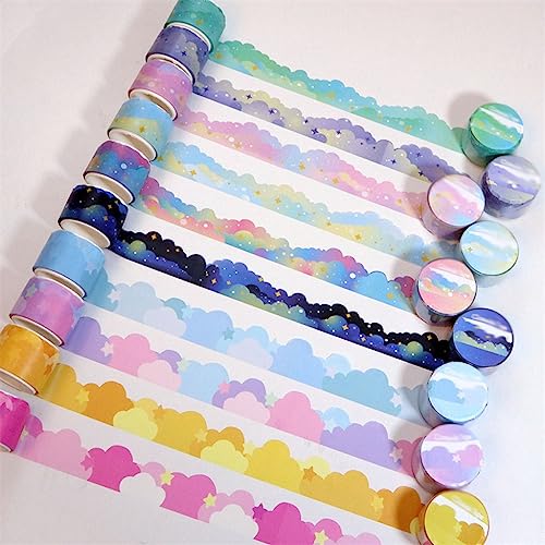 KLJUHGTR Washi Tape Cute Art Decorative Adhesive DIY Scrapbooking Sticker Label Stationery