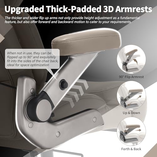 Big and Tall Office Chair 700lbs, Ergonomic High Back Computer Desk Chair