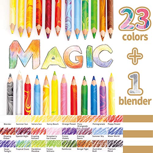 Koh-I-Noor Magic Jumbo Triangular Coloured Pencil, Pack of 24, Multicolor