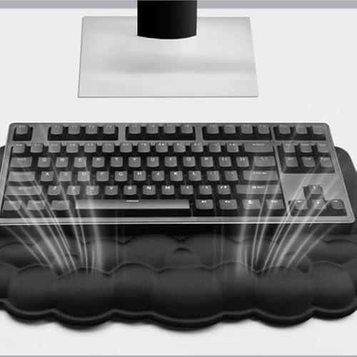 GFHSKRPL Integrated Keyboard Wrist Rest Silicone Pad Office Hand