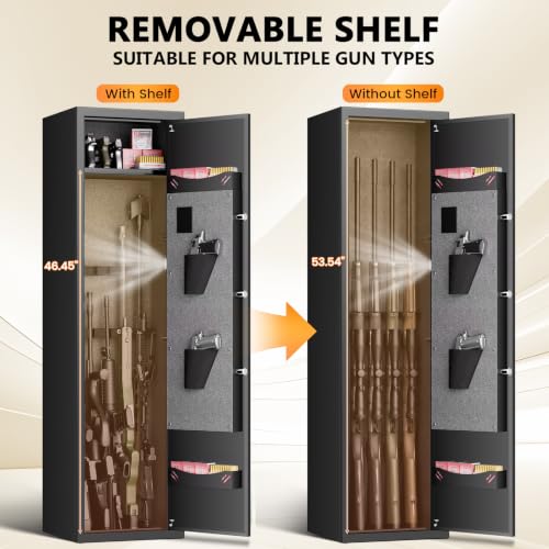 5-6 Gun Safe, Gun Safes for Rifles and Shotguns,No Assembly Required