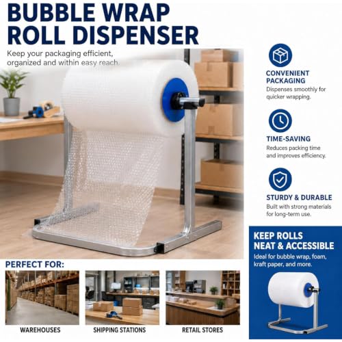 YZHYY Bubble Wrap Roll Dispenser for Packing Shipping