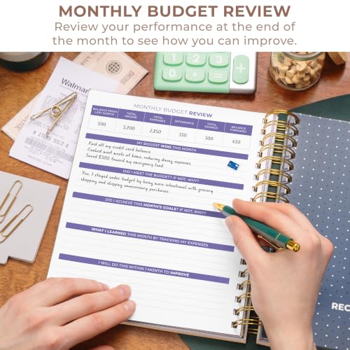 Clever Fox Budget Planner & Monthly Bill Organizer, Large Rose Gold