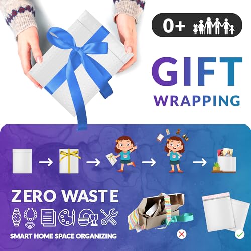ABC PACK & SUPPLY Poly Bubble Mailers, 6.5 x 9 Inch White Padded Mailers, Self Seal Shipping Envelopes, Lightweight Poly Mailer Bags, Waterproof Mailing Bags, Pack of 300