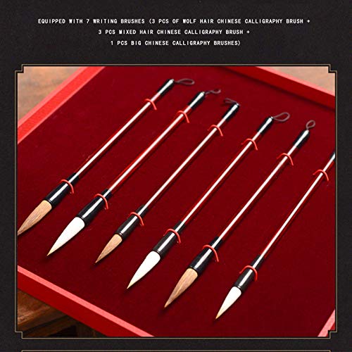 Chinese Calligraphy Brush Pen,Calligraphy Set Chinese Calligraphy Brush Writing Painting Set High End Birthday Box Adult Calligraphy Brush Calligraphy Supplies Birthday