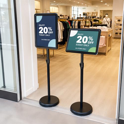VAIIGO 3Pack 8.5x11 Sign Holder Stand,Adjustable Floor Standing Sign Holder