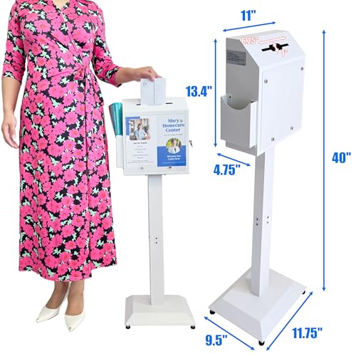 Plugsharge Floor Standing Suggestion & Offering Box with Locking Door