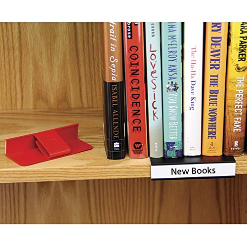Gressco Clip-On Plastic Shelf Label Holder 1 inch H x 5 inches W x 2 1/4 inches D Black 10/Pkg