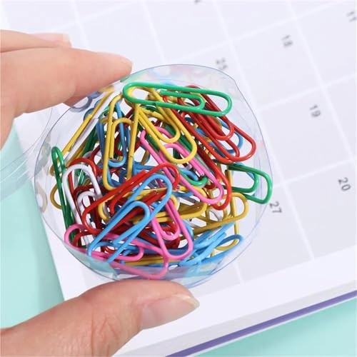 3000 PCS Metal Paper Clips, Alloy Colored Bookmark Clips for Binding Binder Office