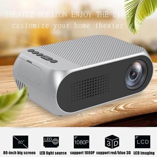 Projector 320x240 Pixels Support 1080P Compatible Audio Portable Home Theater Media Video Player