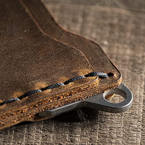 Rite in the Rain The SHERPA Genuine Leather Notebook Wallet Kit, 6.875" x 3.75". Includes an EDC Pocket Pen and a 3 Pack of Stapled Notebooks (No. H771-KIT)