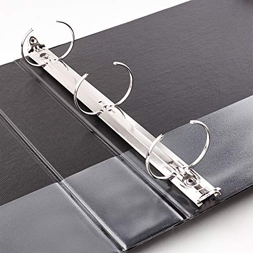 Avery® Standard 3 Ring Binders, 1" Round Rings, 12 Black Binders