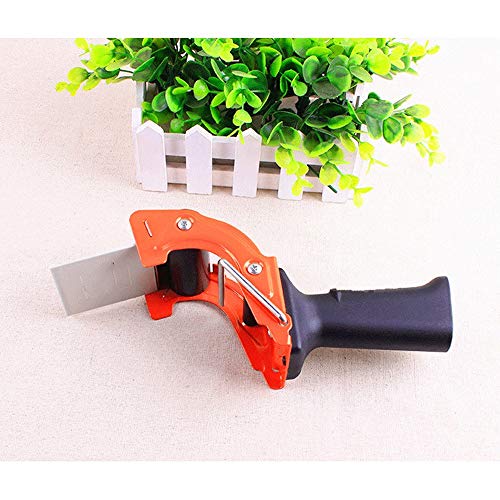 Tape Dispenser Premium Pistol Grip Hand Held 60mm Desktop Home Office Packing Ideal for High Volume Parcel Sealing Packing (Color : Yellow) (Orange)