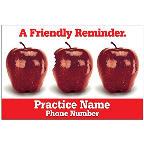Appointment Reminder Postcards for Dentists. Customize Card Front and Back with Practice Info. 4"x6" Card, Full Color Front with Premium High Gloss UV Coating, Premium 16 Pt. Card Stock (1000)
