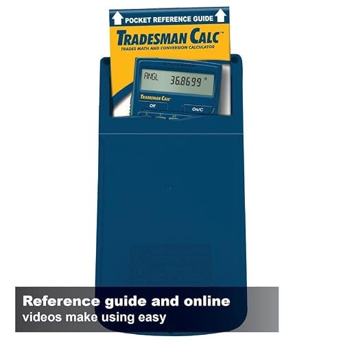 Calculated Industries 4400 TradesmanCalc Technical Trades Dimensional Trigonometry and Geometry Math and Conversion Calculator Tool for Tech Students, Welders, Metal Fabricators, Engineers, Draftsmen Small
