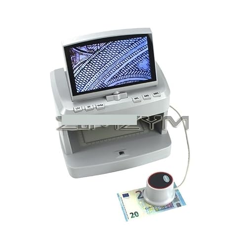 V100 Portable Counterfeit Banknote Detector LCD Display Fast Counting