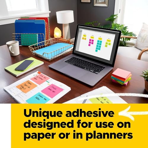 Post-it Notes, 3-inch x 3-inch, Canary Collection, 100 Sheet/Pad (654-2700-YW)
