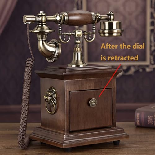 Antique Phones Corded Landline Vintage Classic Rotary Phone of 1930s Old Home Office Decor